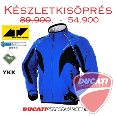 RS Taichi motoros dzseki - 10 db zárható szellőző nyílással - KÉK - M